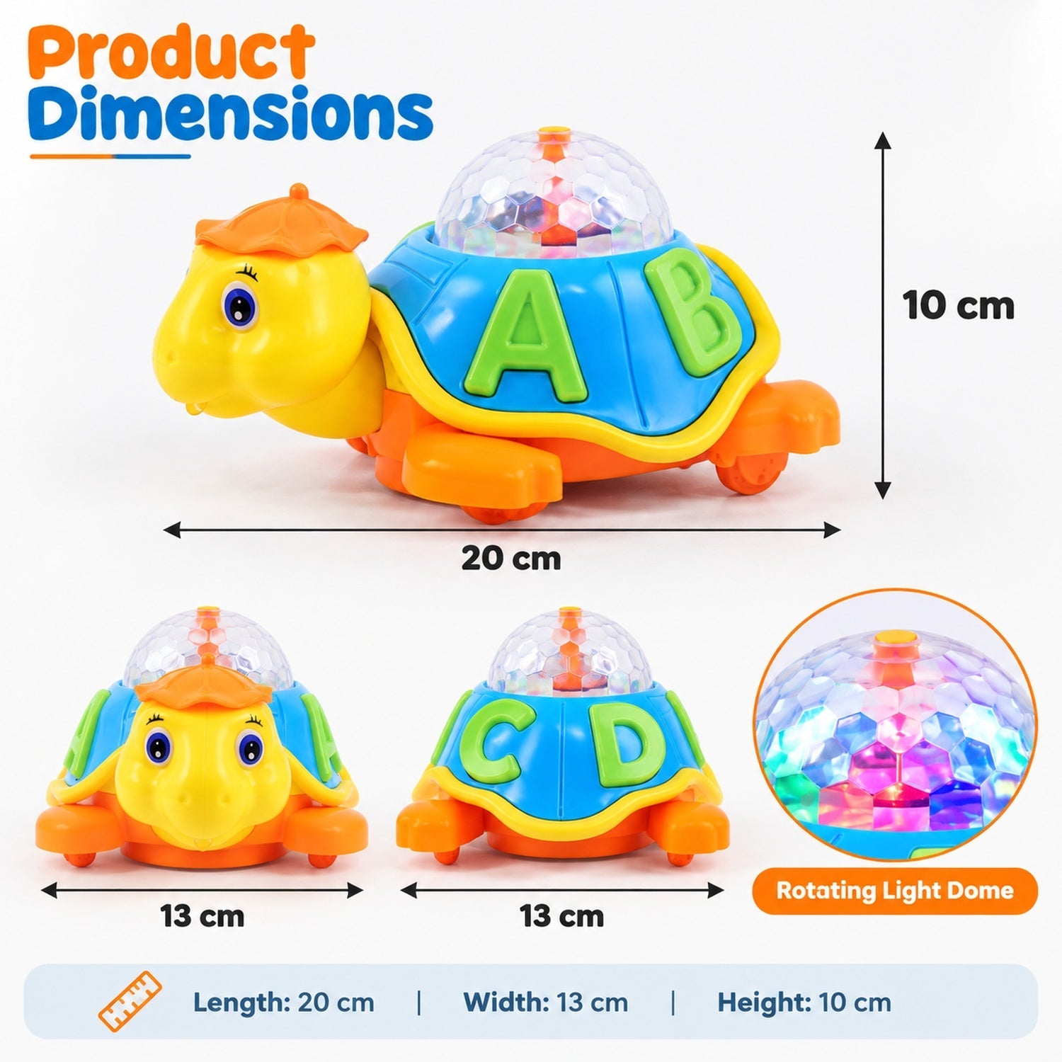 Tortoise toy projection view