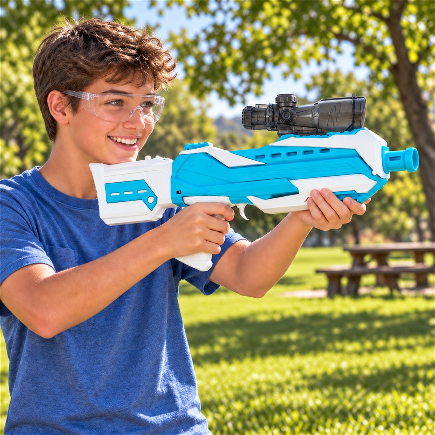 Electric Toy Gel Blaster with Battery Pack USB Cable and Gel Bead Pack (1 Set)