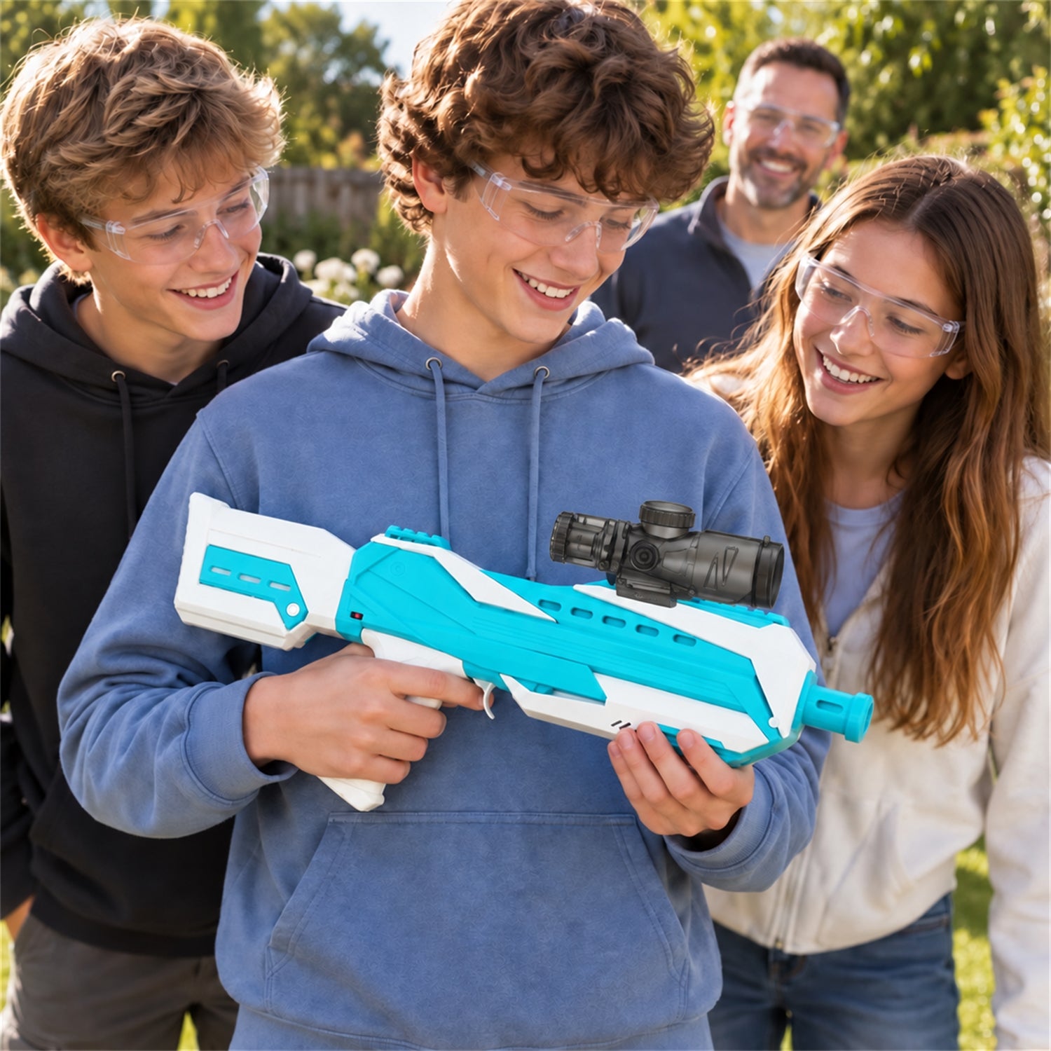 Electric Toy Gel Blaster with Battery Pack USB Cable and Gel Bead Pack (1 Set)