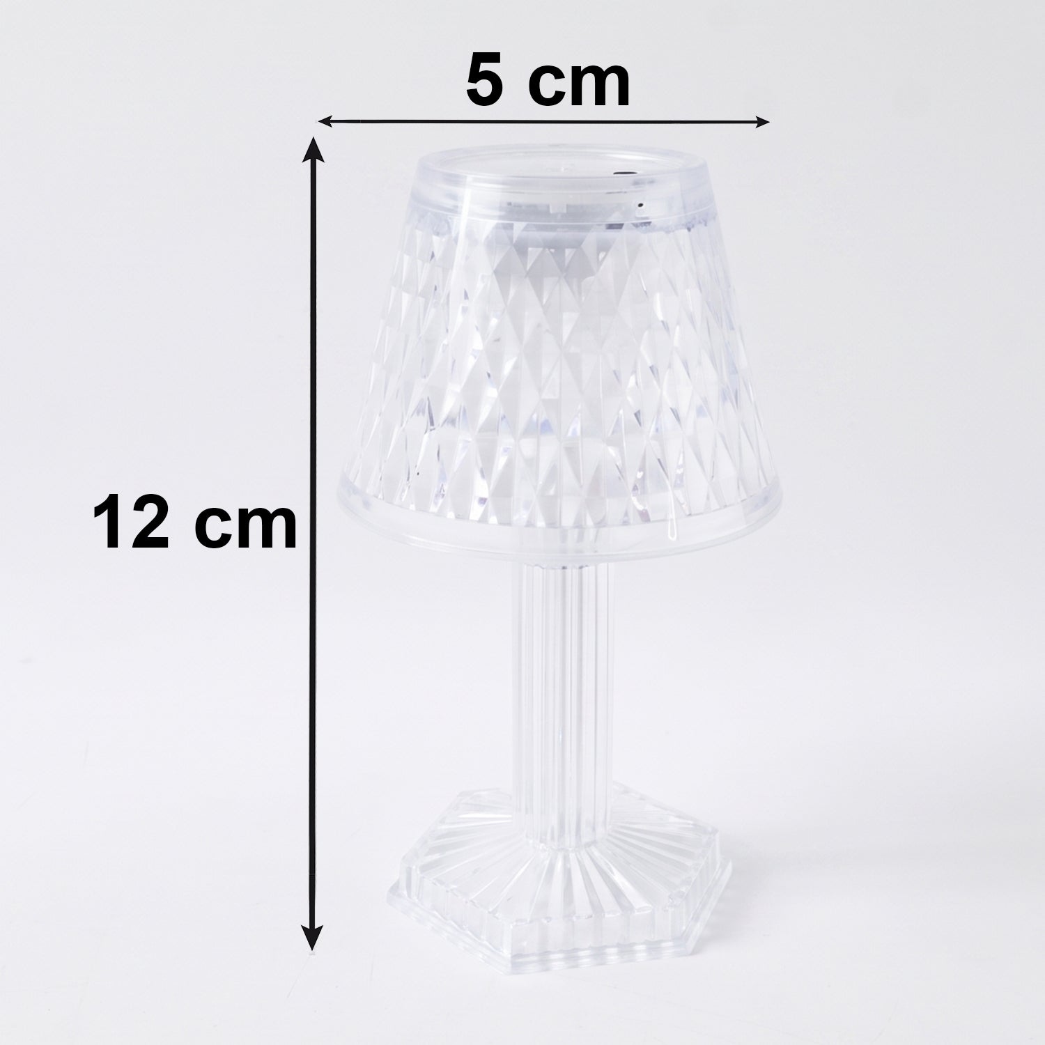 Cup Shape Crystal Table Lamp, Diwali (1 Pc)