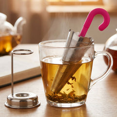 Close-up of fine mesh on Umbrella Tea Strainer