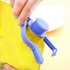 Plastic food sealing clip for bag storage