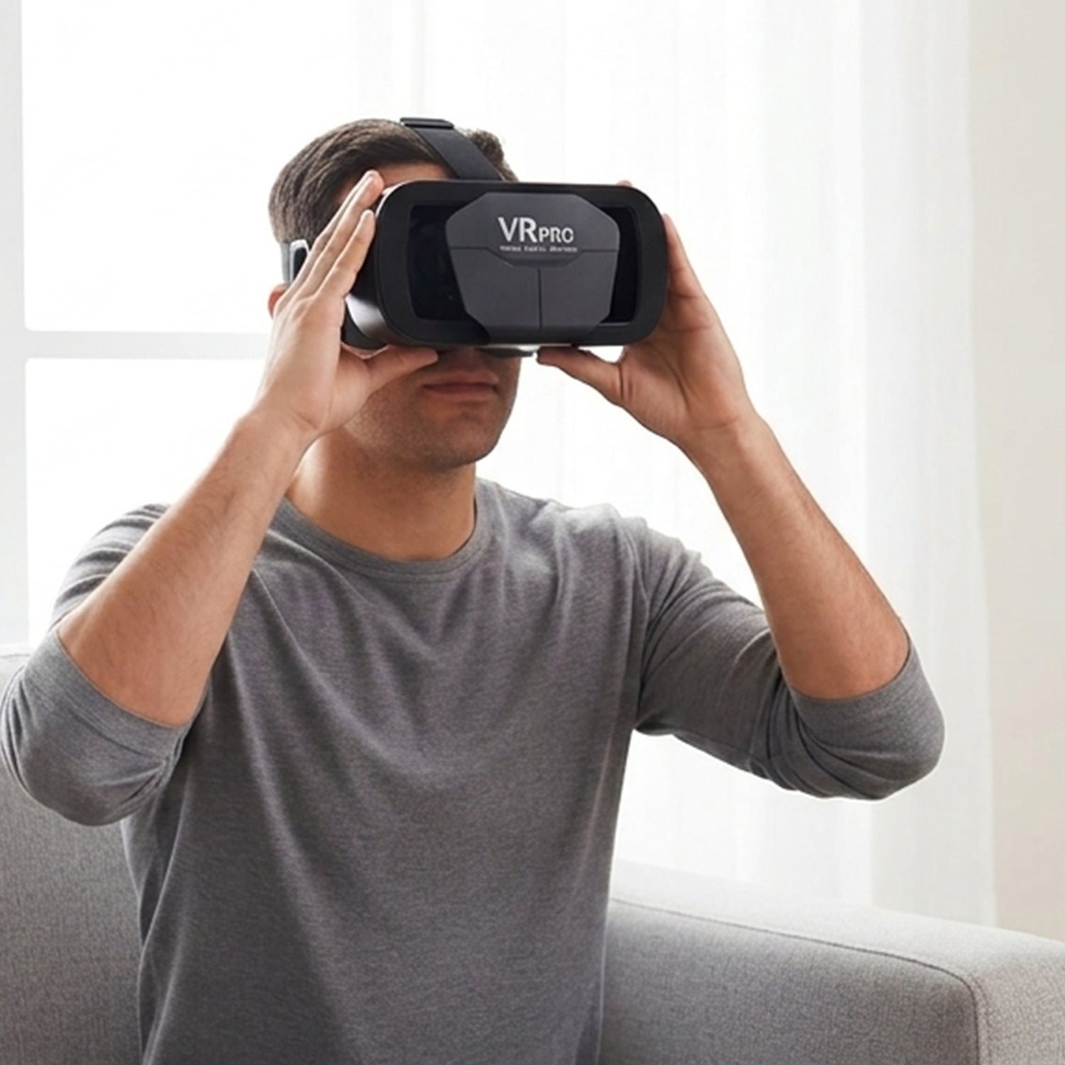 3D VR Box Headset Compatible with iPhone & Android