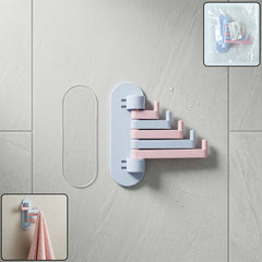 Wall Mounted Foldable Towel Holder Rack (1 Pc)