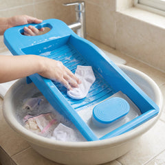 Mini washing board used to hand wash socks