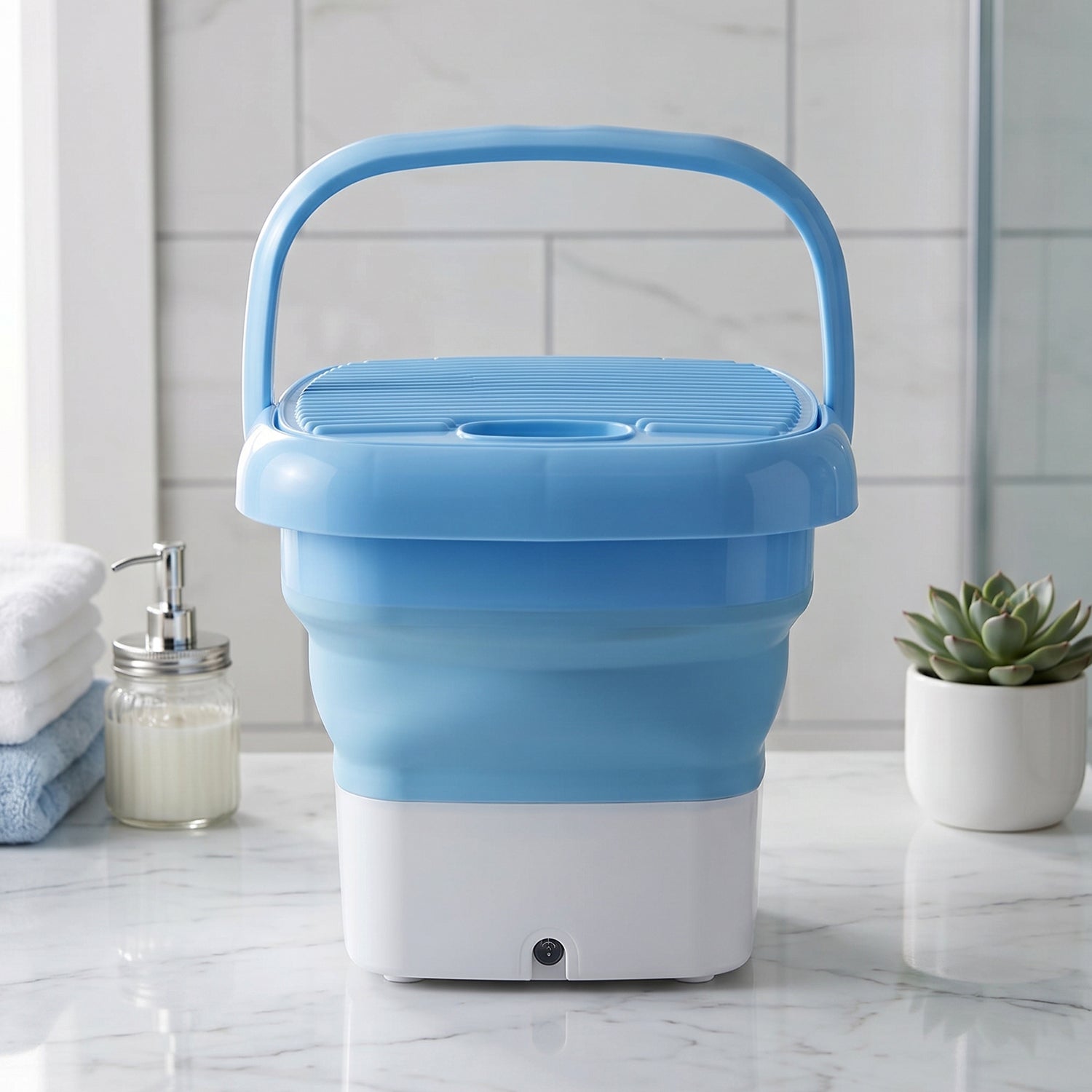 Folding Washing Machine, Mini Portable Washing Machine, Deep Cleaning, Mini Foldable Washing Machine, Suitable For Socks, Underwear, Baby Clothes & Other (1 Pc)