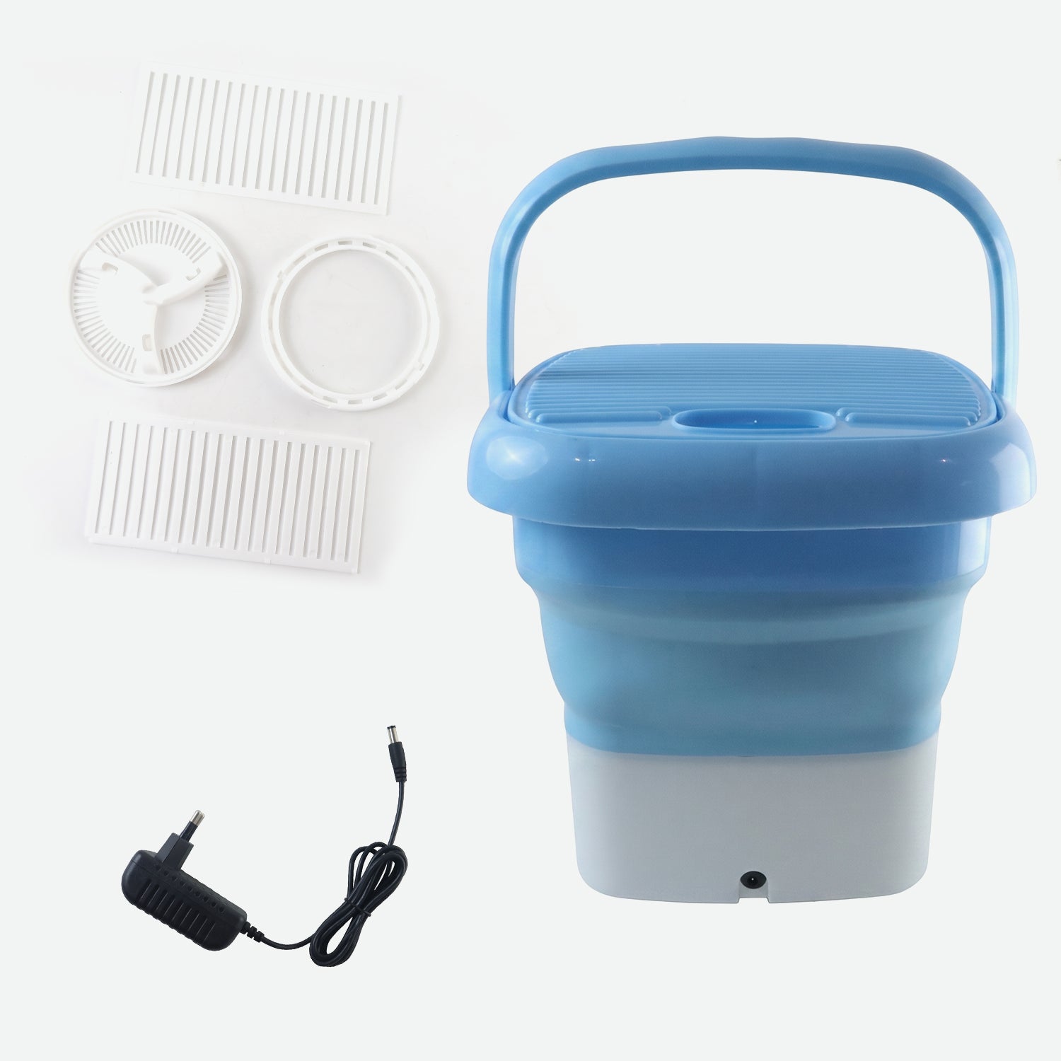 Mini washing machine with control panel and lid
