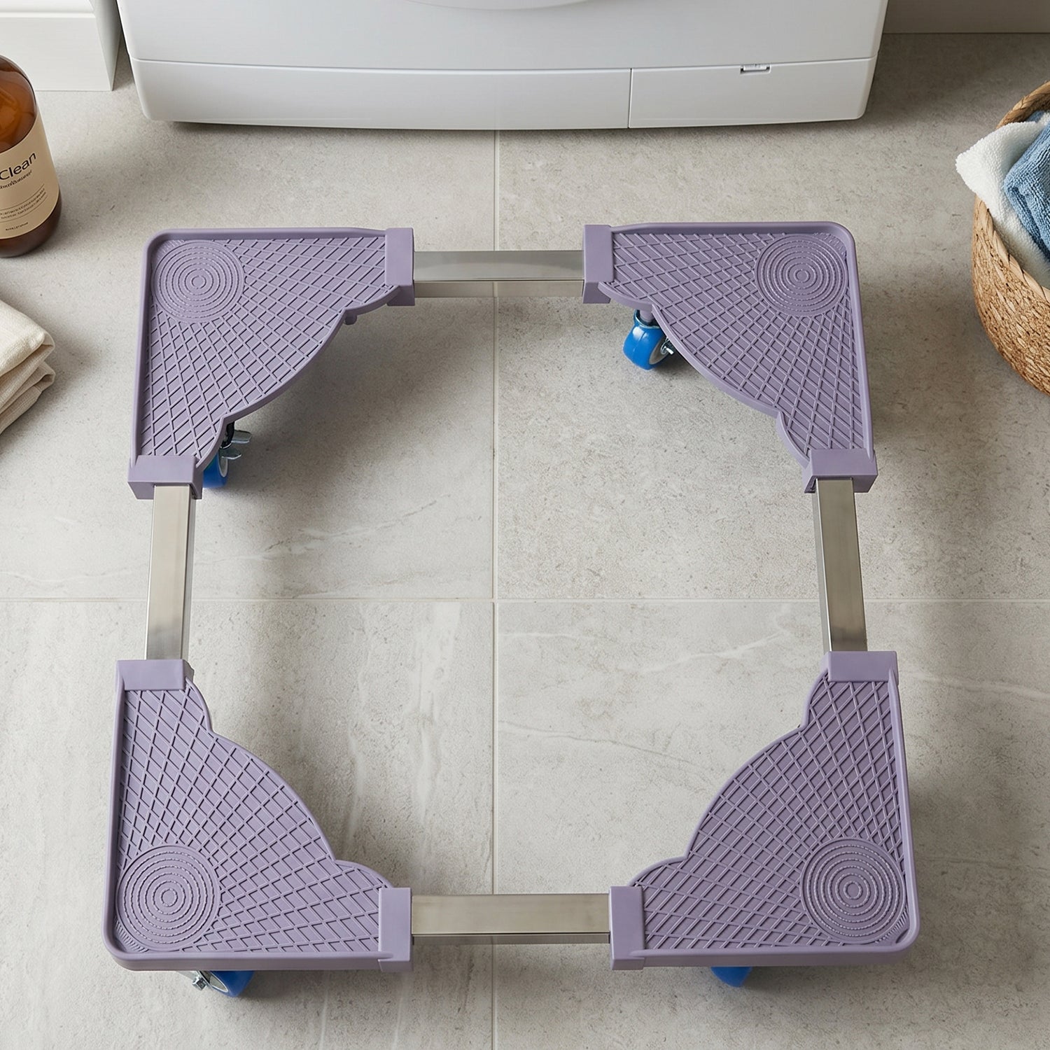 Washing machine stand white bg