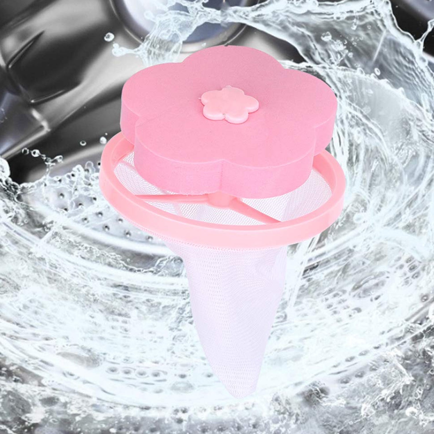 Flower Shape Reusable Laundry Lint Remover (1 Pc)