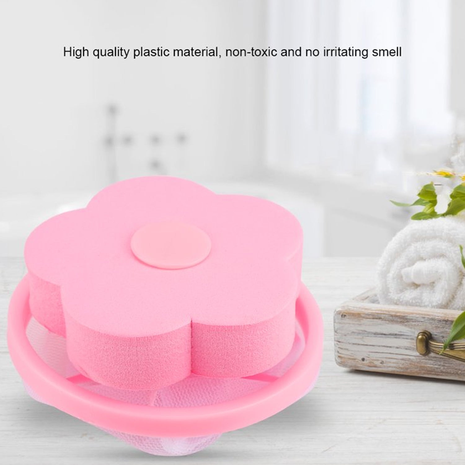 Flower Shape Reusable Laundry Lint Remover (1 Pc)