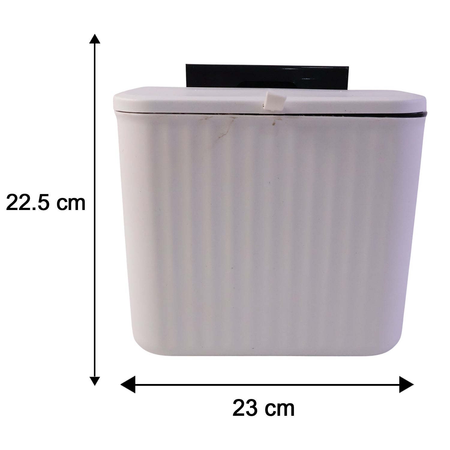 Portable Dustbin Size Diagram 25x22 cm