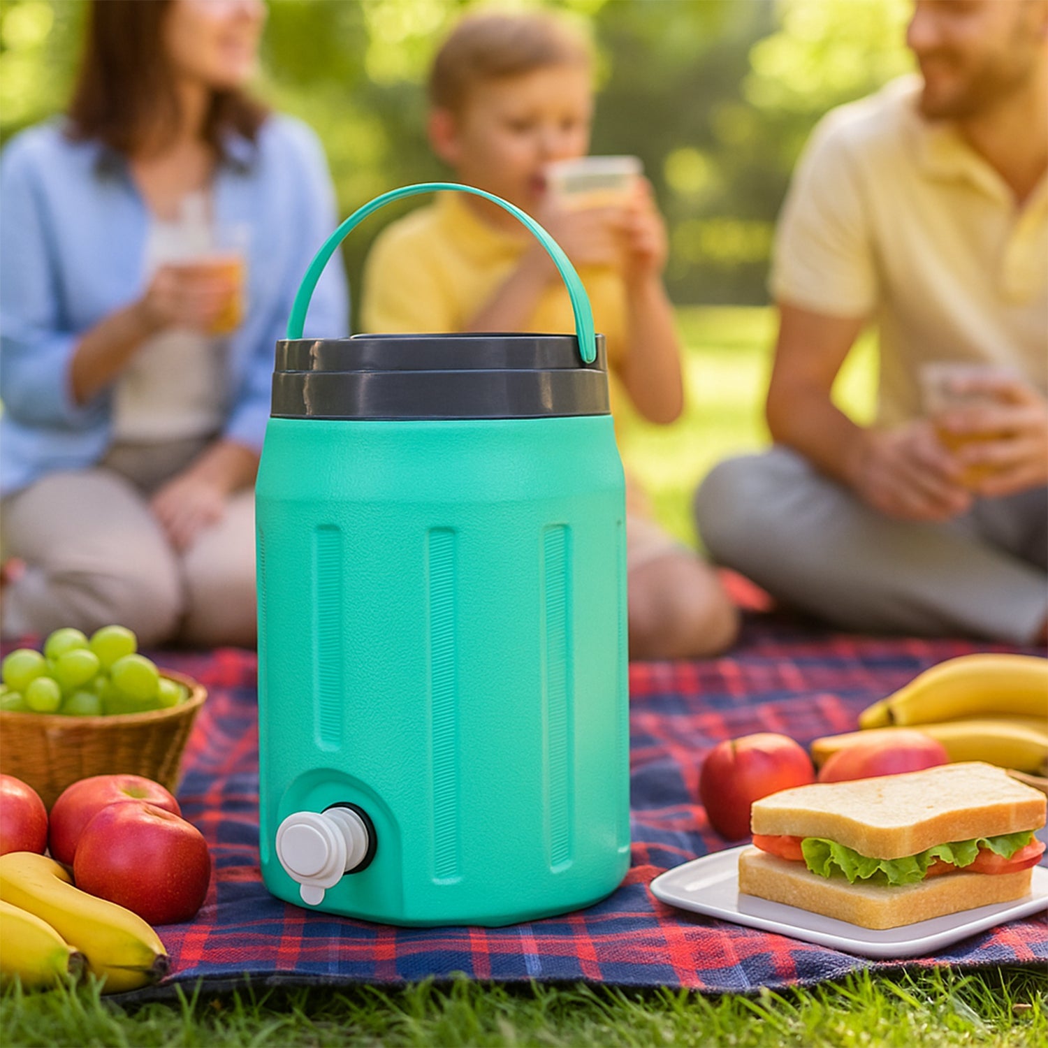 Water jug showing insulated wall thickness