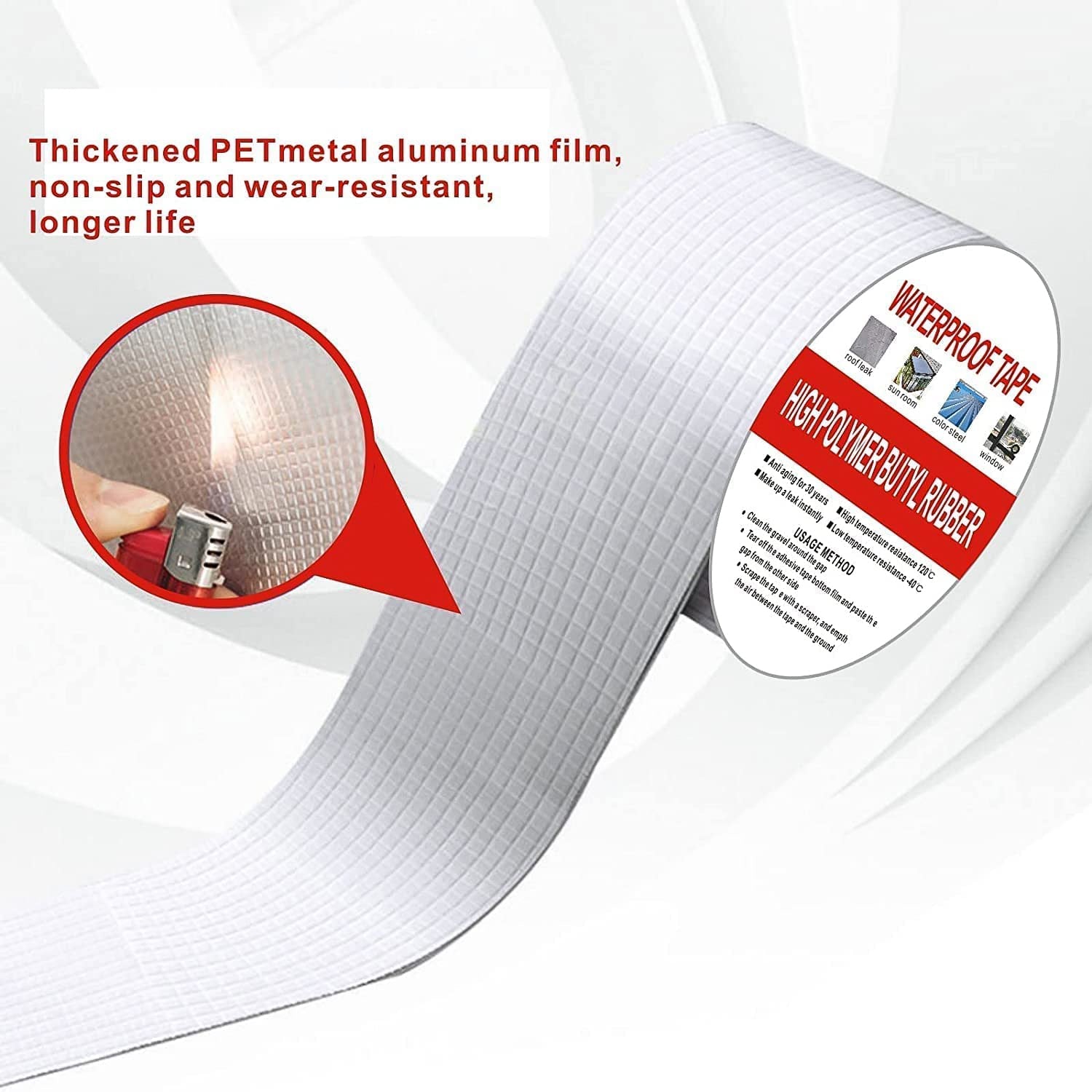 B-Grade 50mm High Polymer Butyl Rubber Waterproof Tape roll
