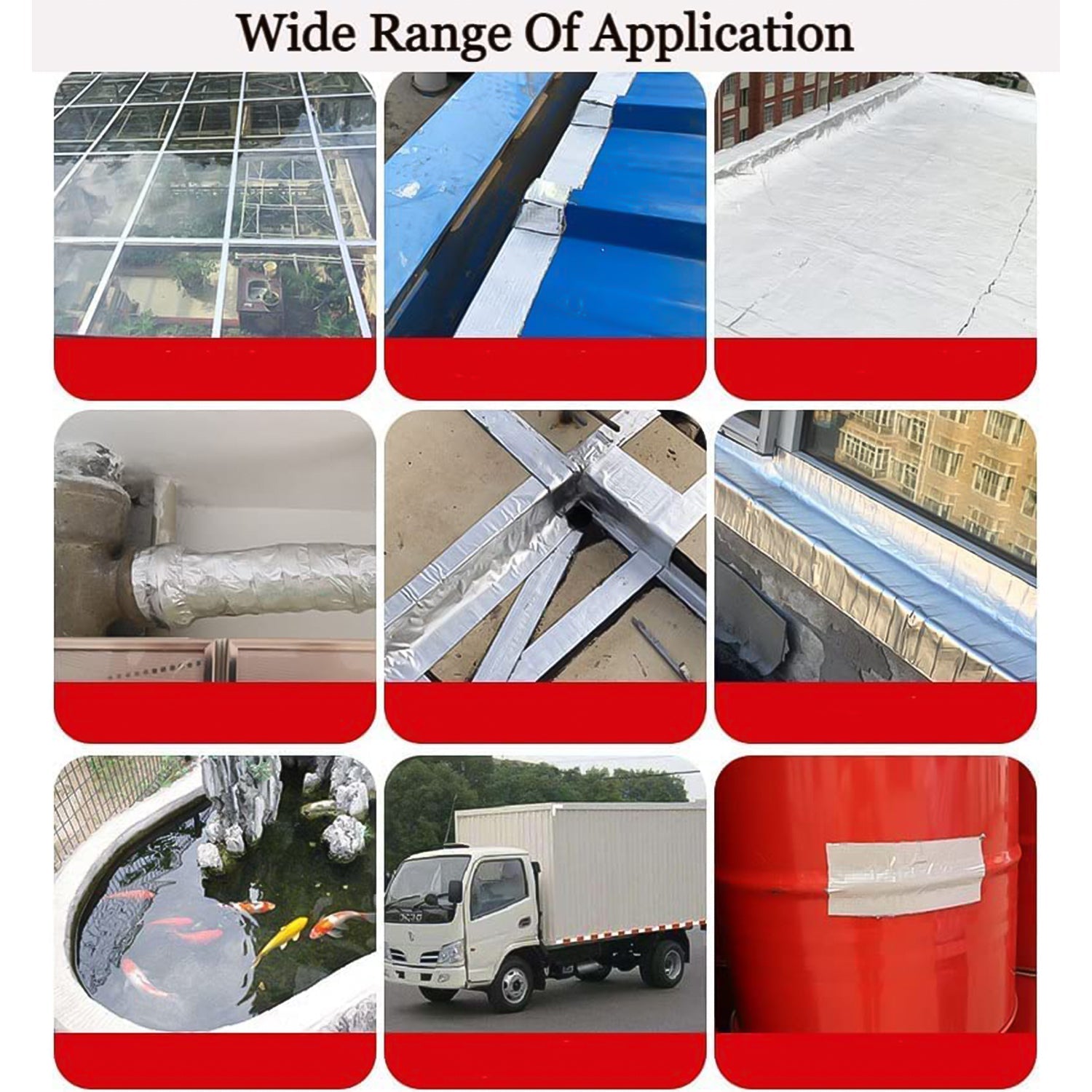 High Polymer Butyl Rubber Waterproof Tape packaged for sale