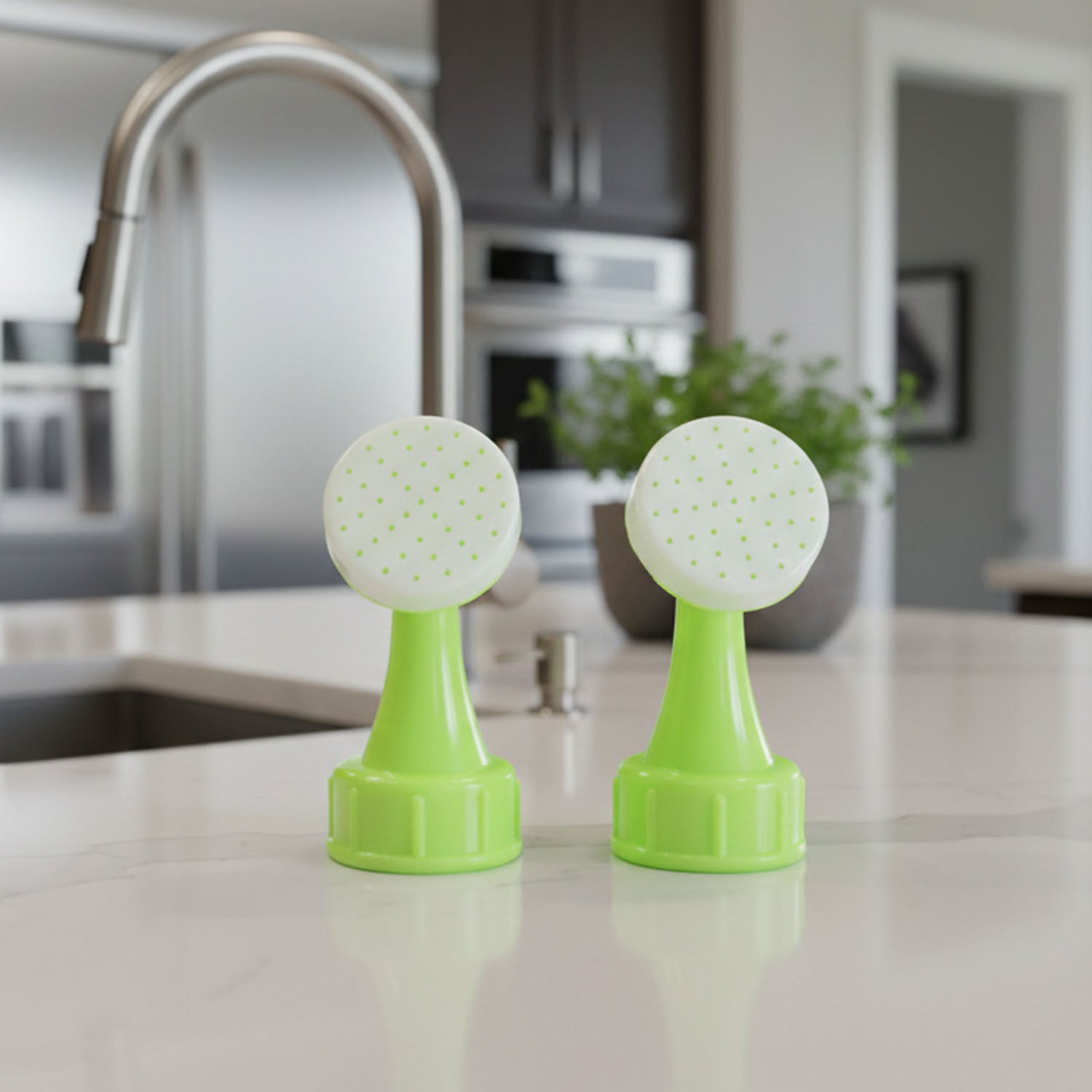 Bottle Watering Nozzle for Plants – Garden Water Sprinkler Head (2 Pc)