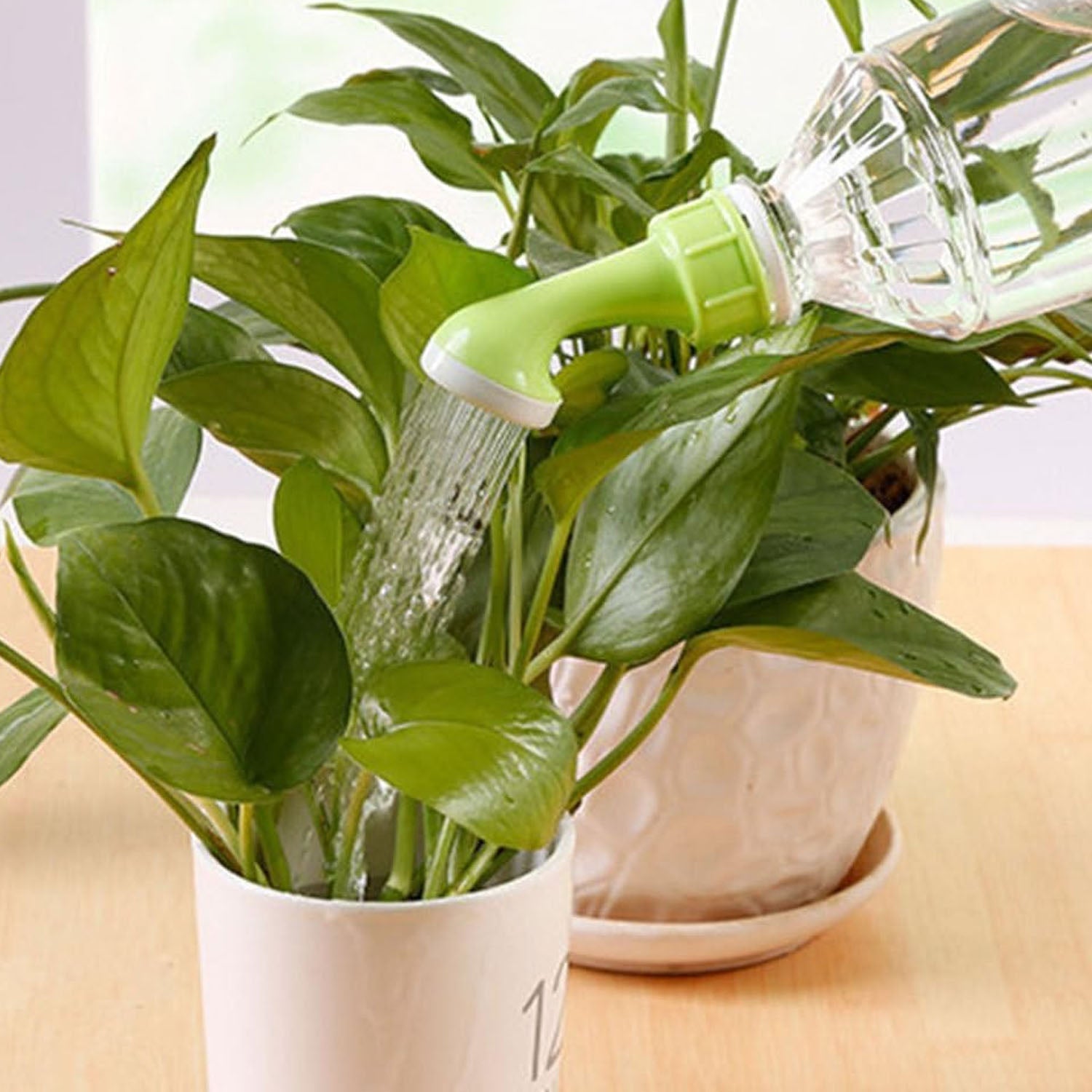 Bottle Watering Nozzle for Plants – Garden Water Sprinkler Head (2 Pc)