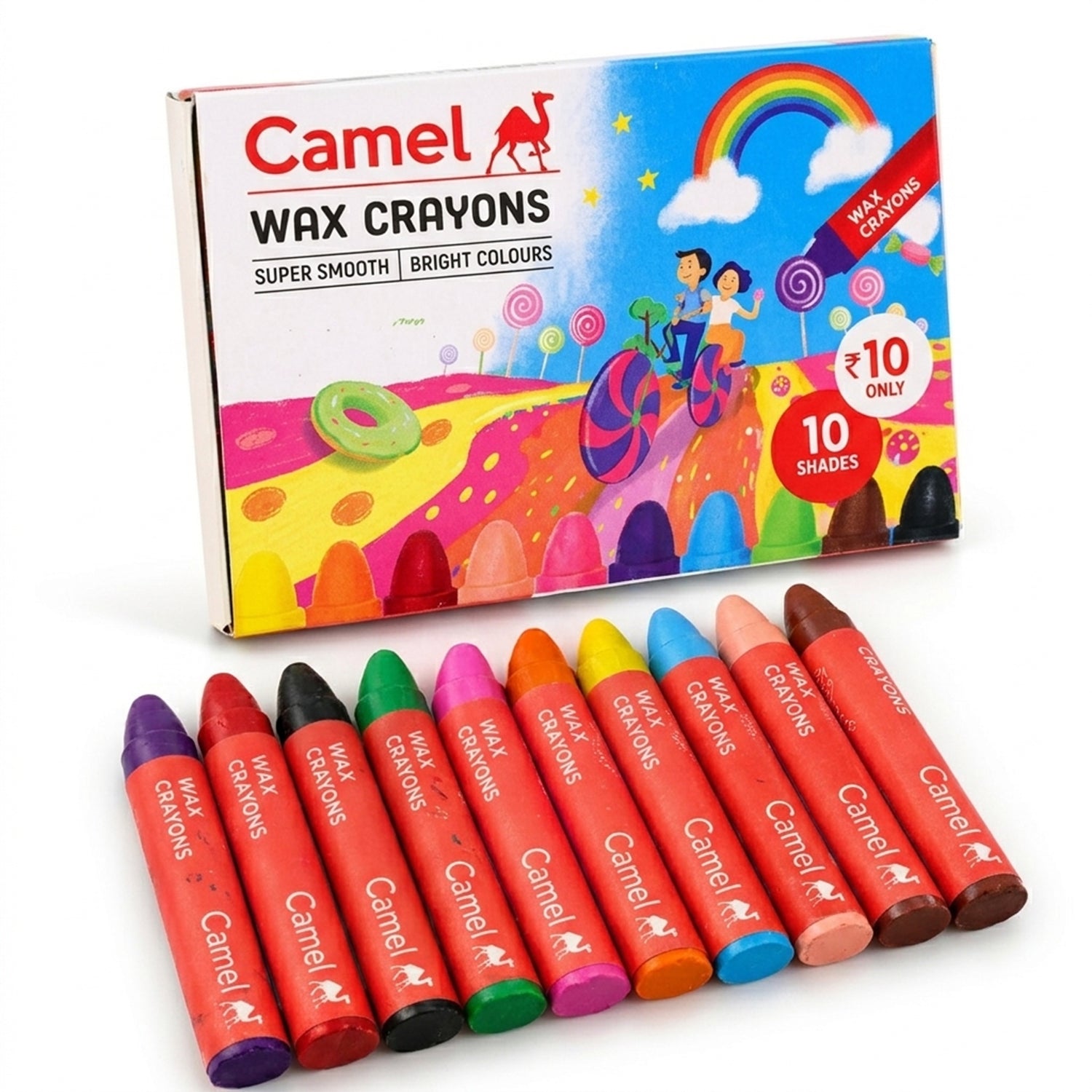 Ten Colour Drawing Crayons