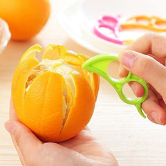 Snail-shaped orange peeler with creative ring design