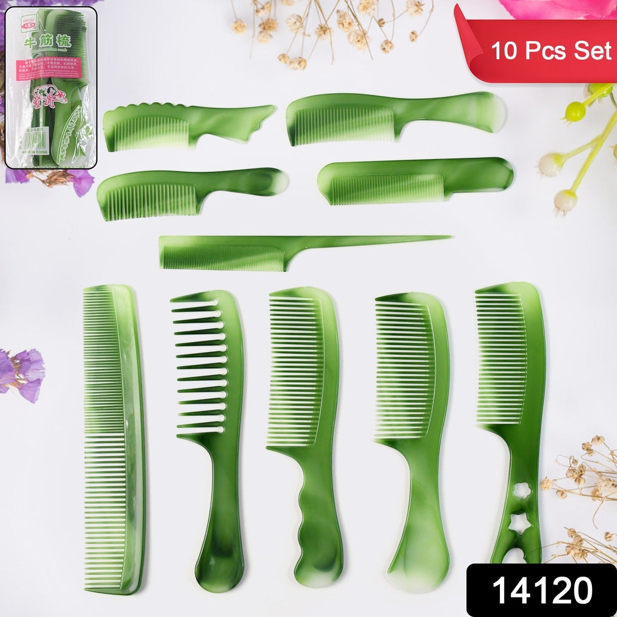 Beauty Bag Comb Kit with assorted combs