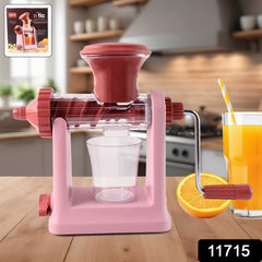 Apex Hand Juicer Machine in use