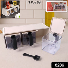 Modular masala storage box with transparent containers