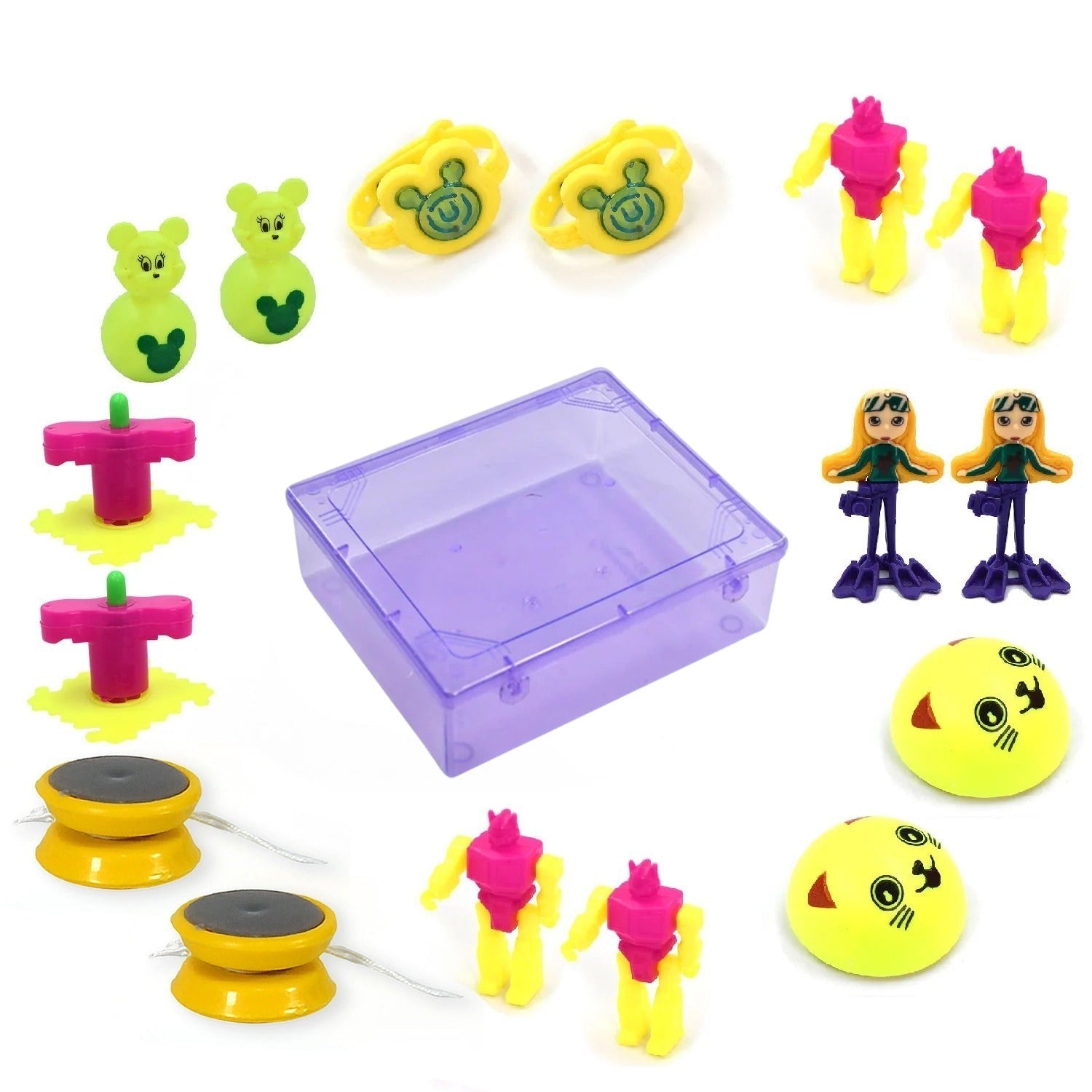Colorful friction powered toy vehicles for active play