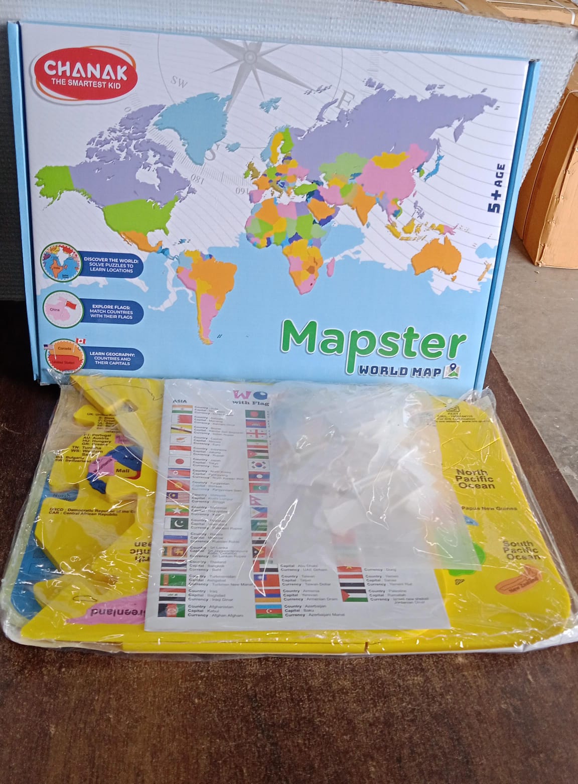 Aditi Mapster World Map EVA Foam Puzzle for Kids 5+