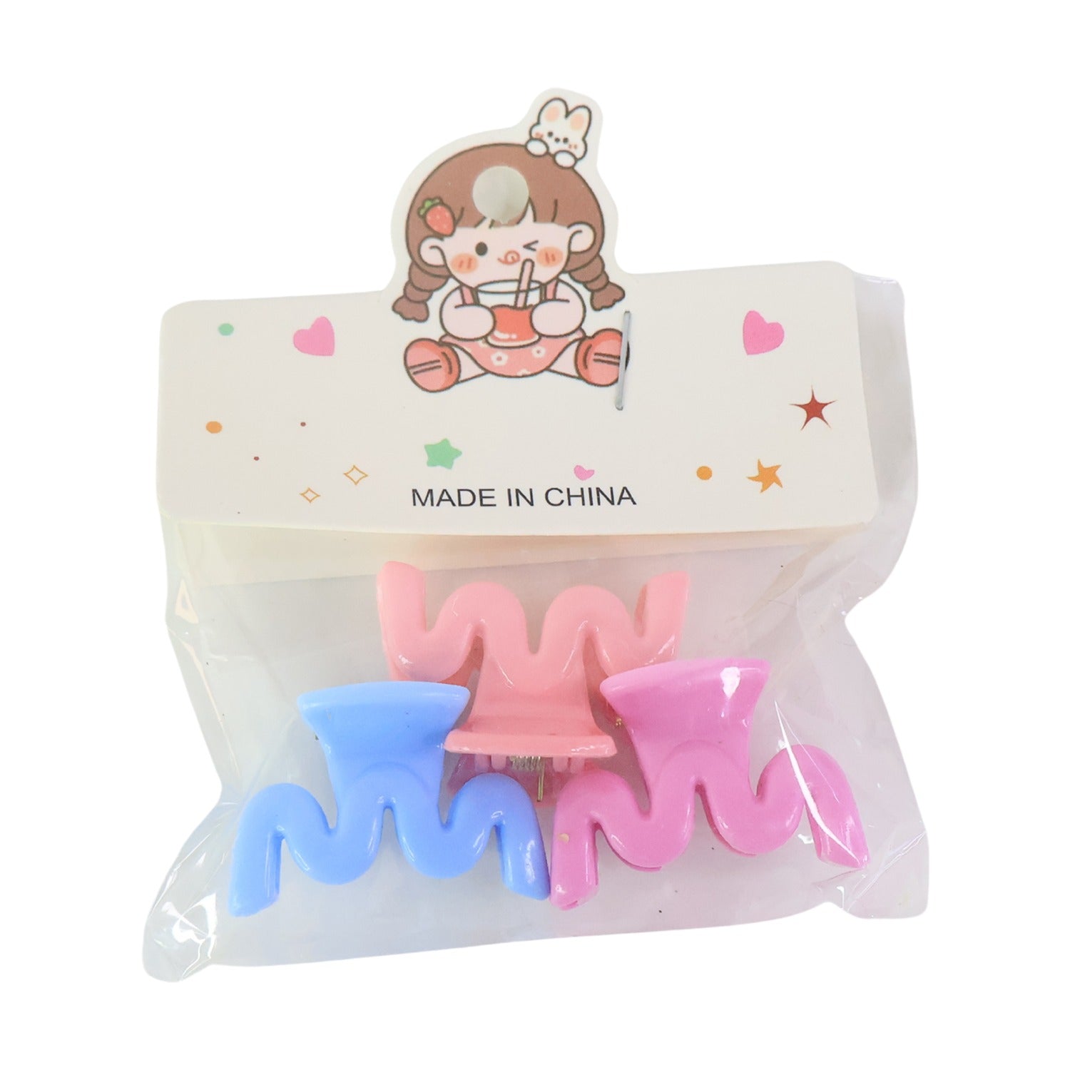 Mini hair clips packaged for gift giving
