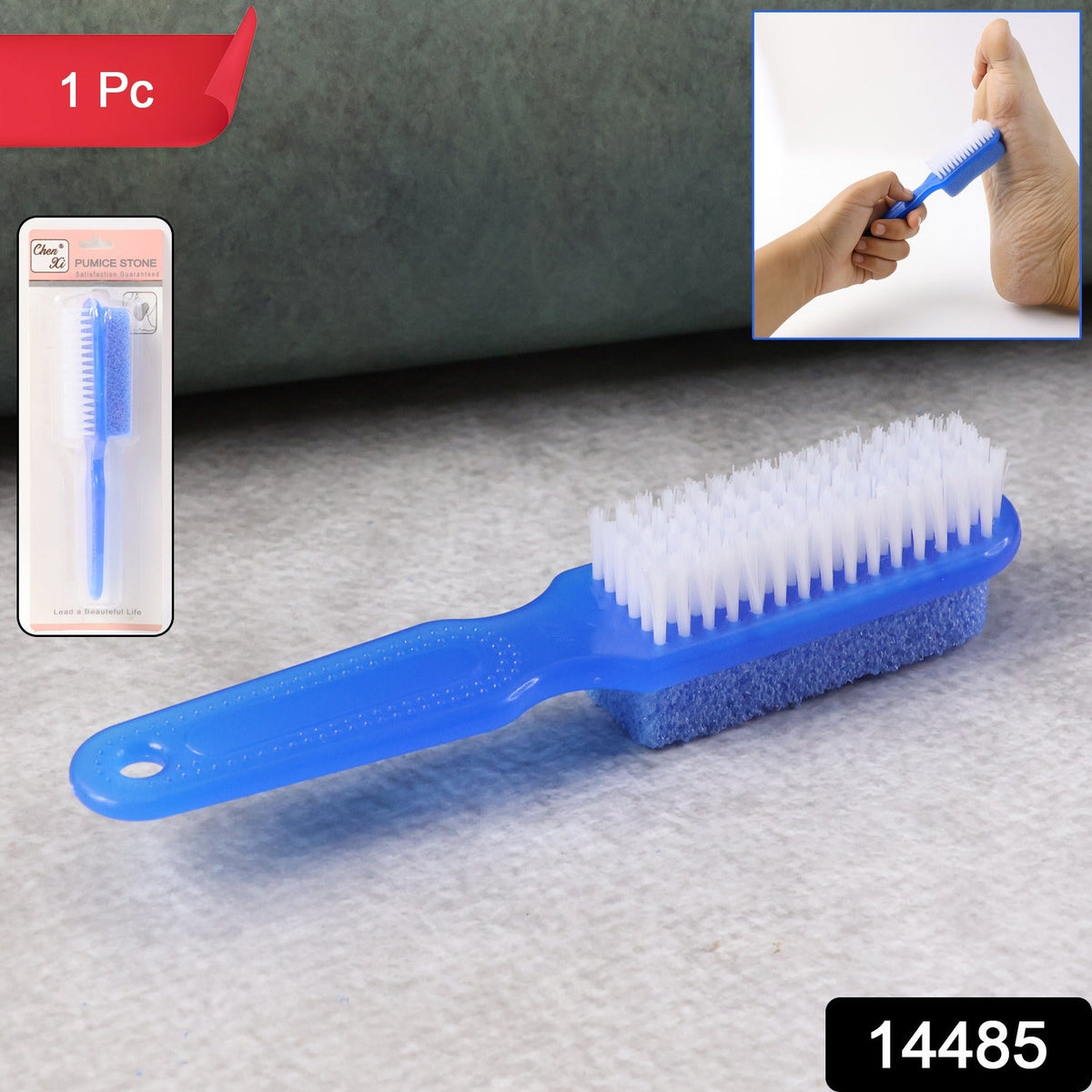 Foot Scrubber brush showing dual-sided design
