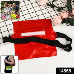 Waterproof Waist Pouch Bag with Adjustable Strap (1 Pc)