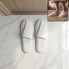 White Hotel Style Indoor Slippers