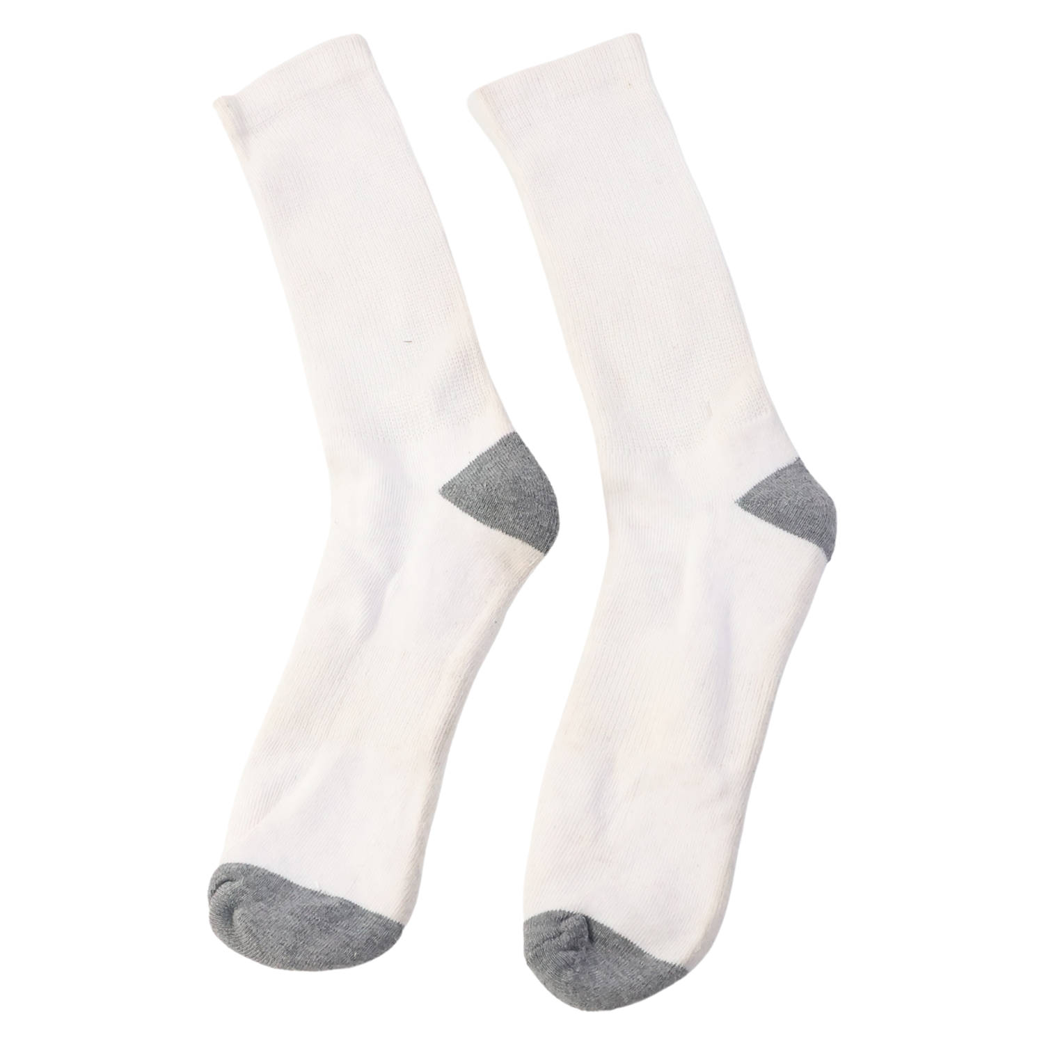 White & Grey Comfort Long Socks (1 Pair)