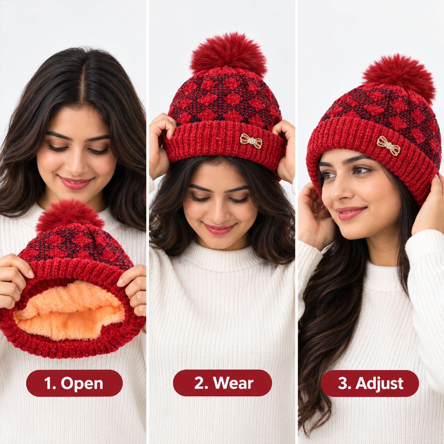 Soft Lined Winter Beanie