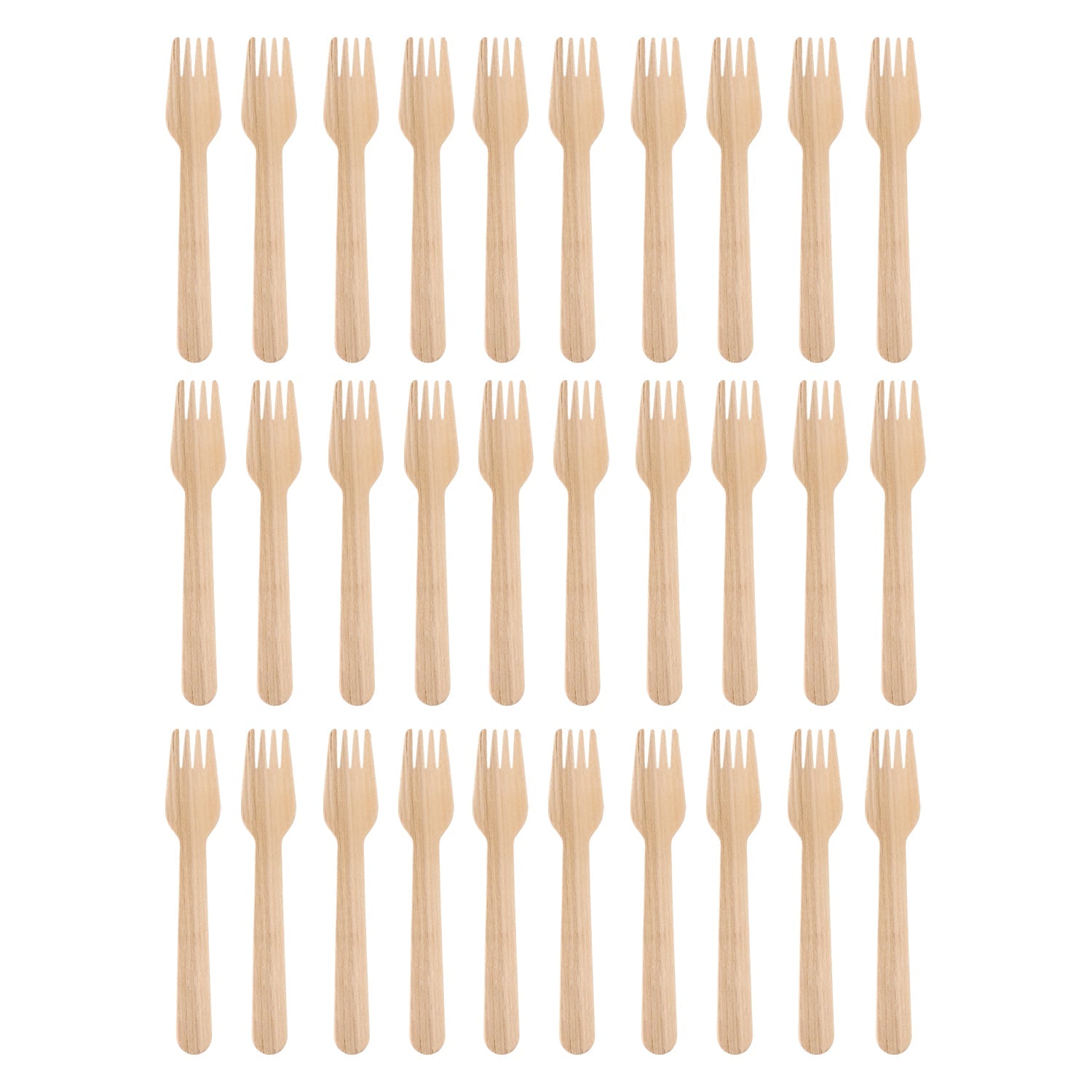 Freshee 160mm Wooden Fork – 30 Pcs Pack