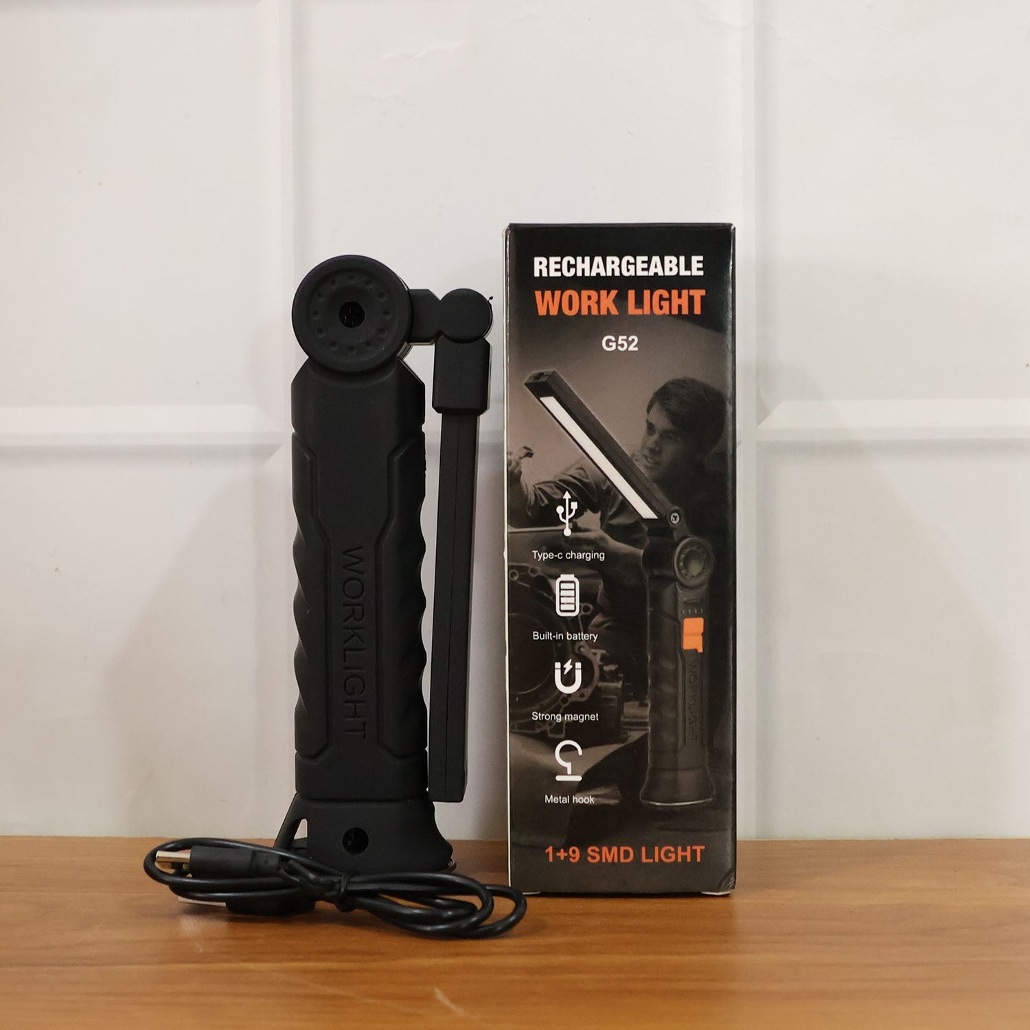 Rechargeable Adjustable LED Work Light with 360Â° Rotation