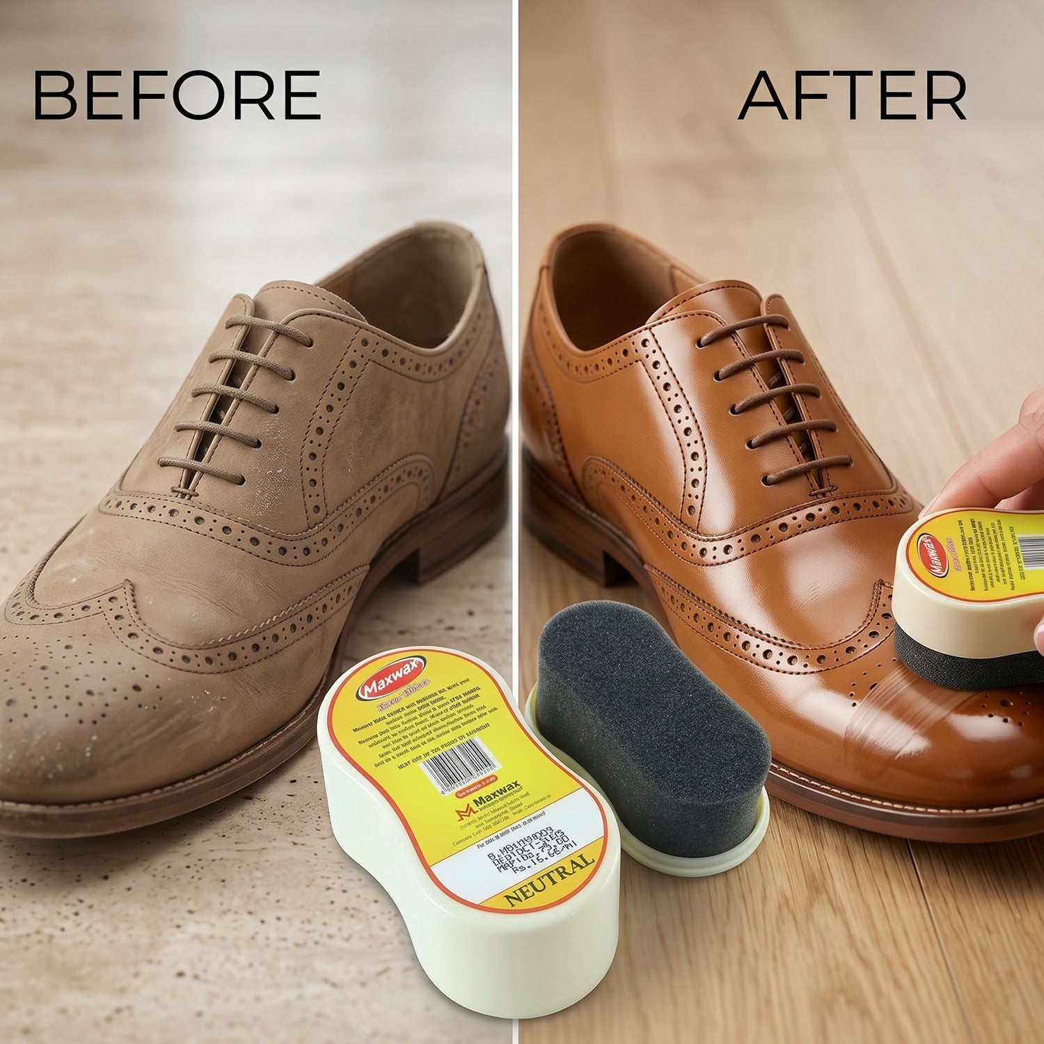 Maxwax Neutral Instant Shoe Shiner (1 Pc, 4.5 ML)