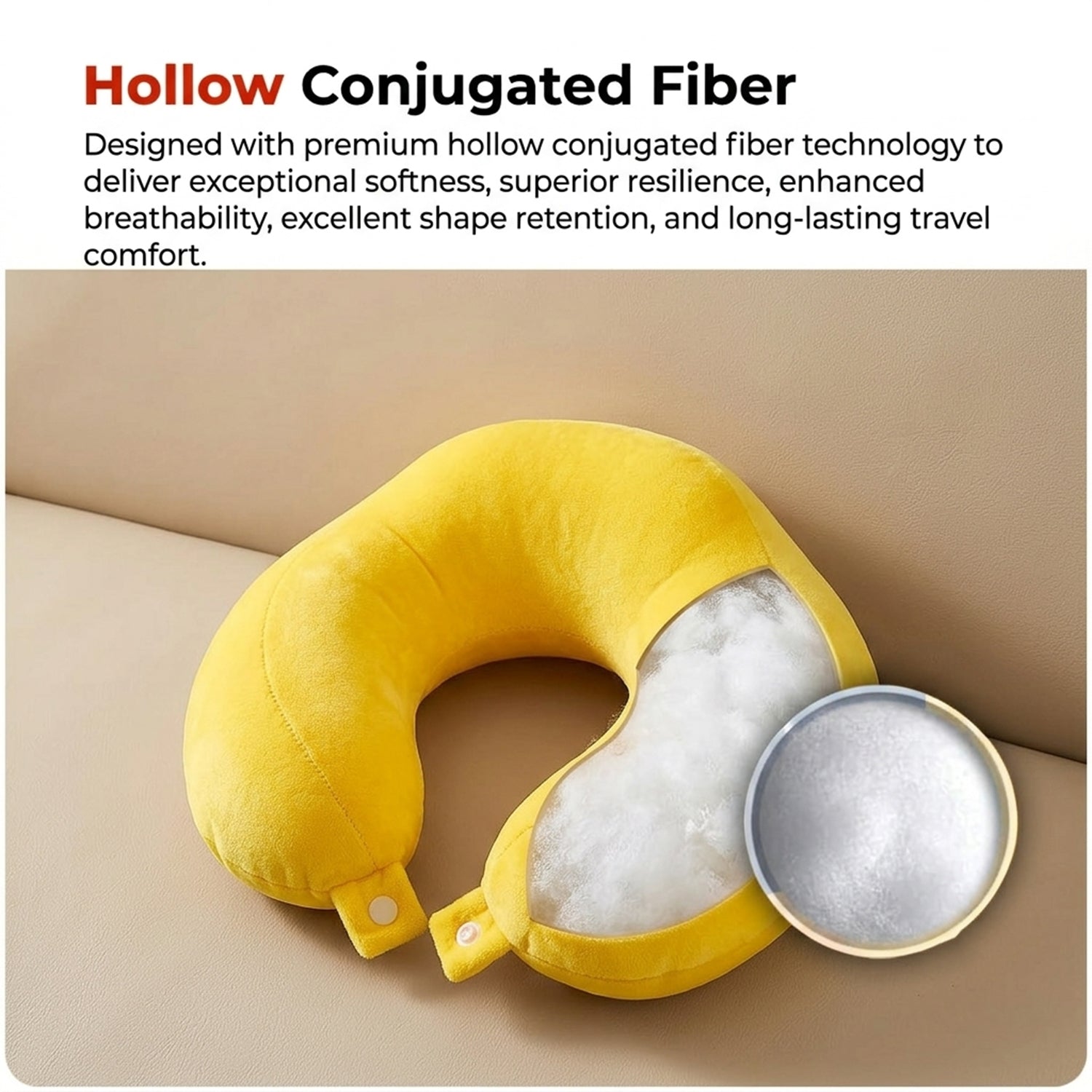 Neck pillow shown from the back