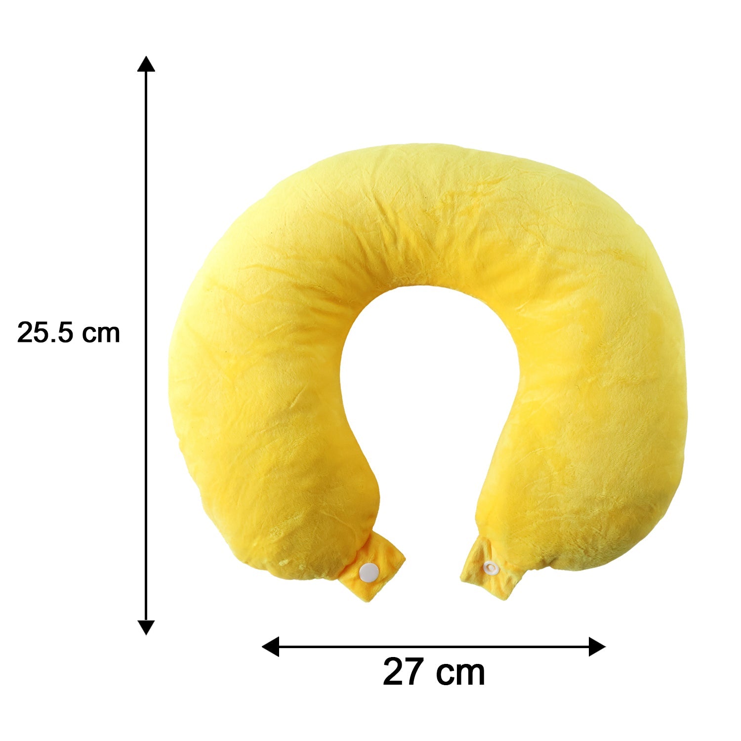 Travel neck pillow size details