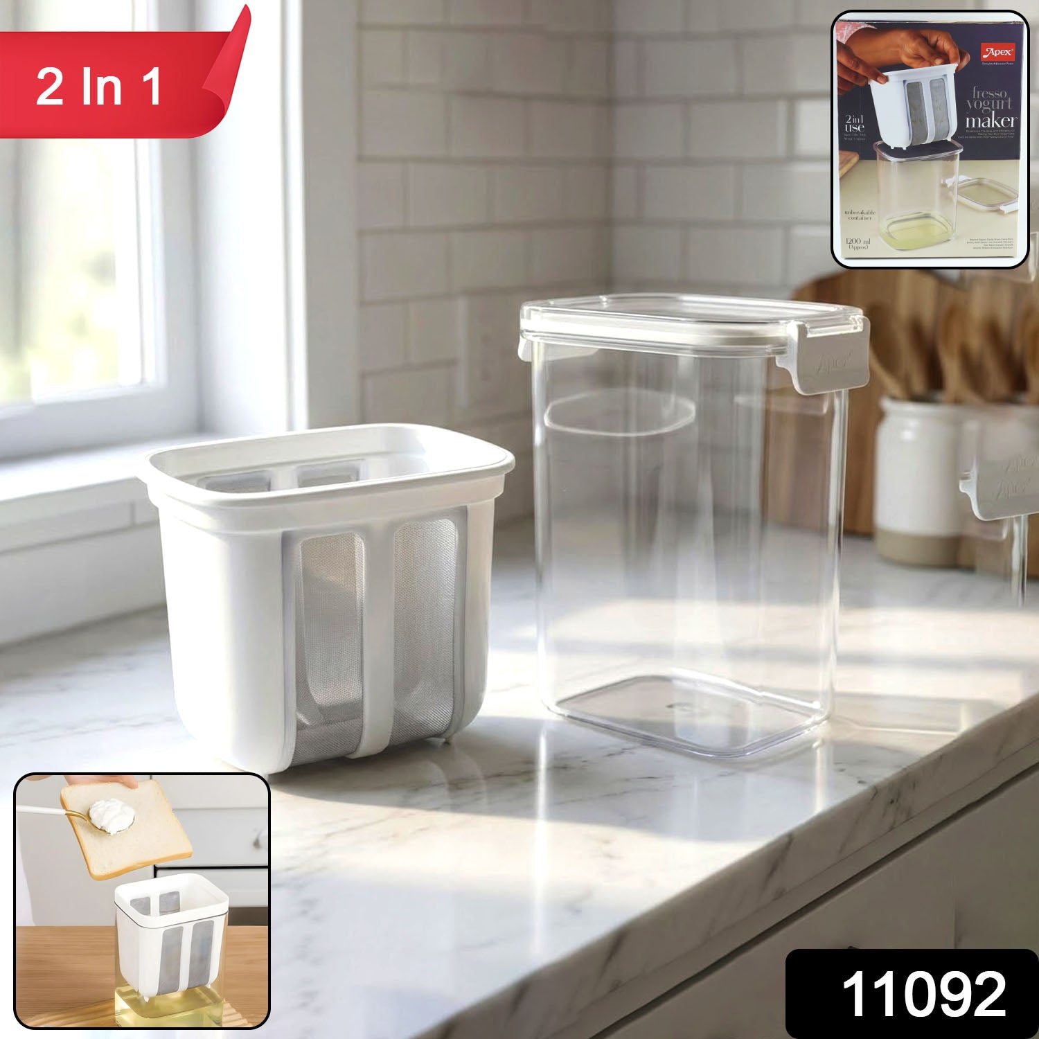 2-in-1 Yogurt and Greek Yogurt Maker