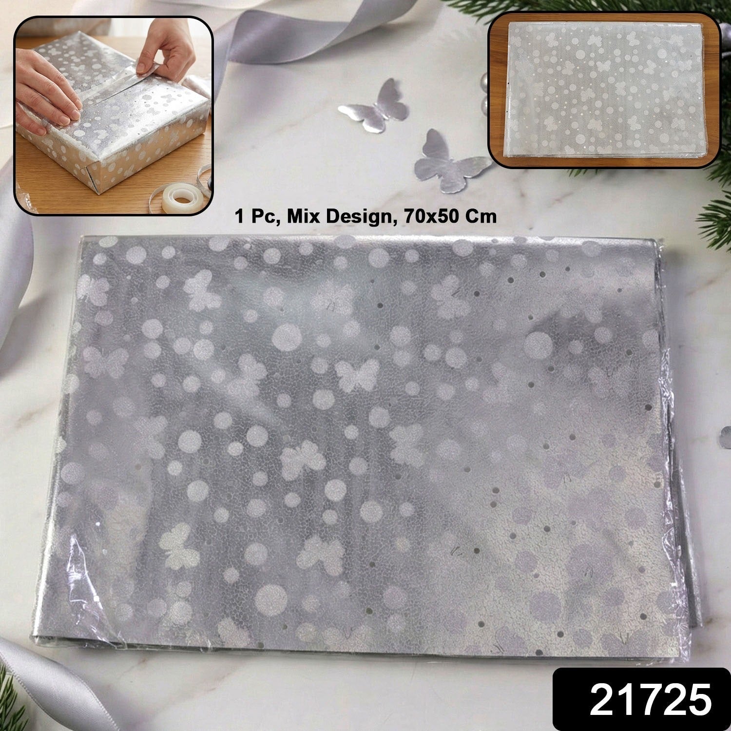 Decorative Gift Wrapping paper (70×50 CM, 1 Pc)