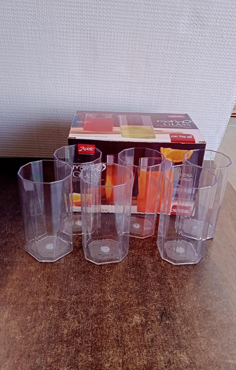 Apex Merino Nâ€™ Glass Clear Plastic Tumblers