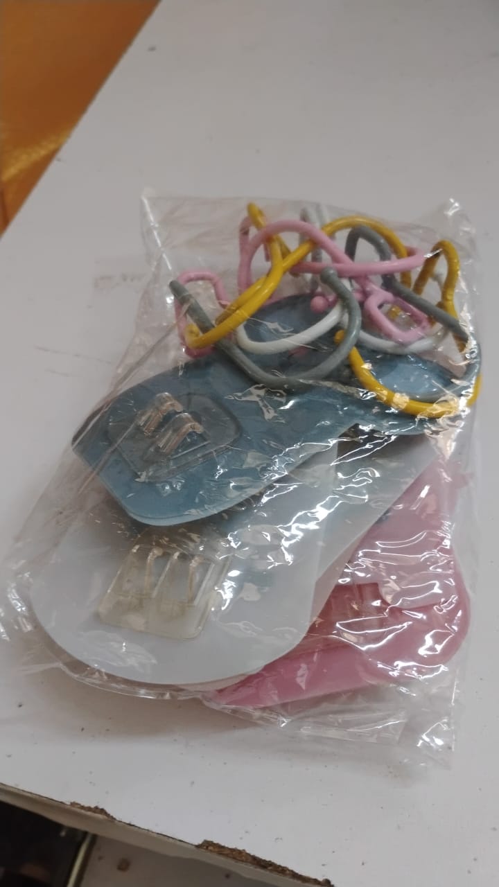 Various Cartoon Self-Adhesive Hooks Installed