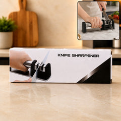 Effortless Two Stage Knife Sharpener with Stable Base