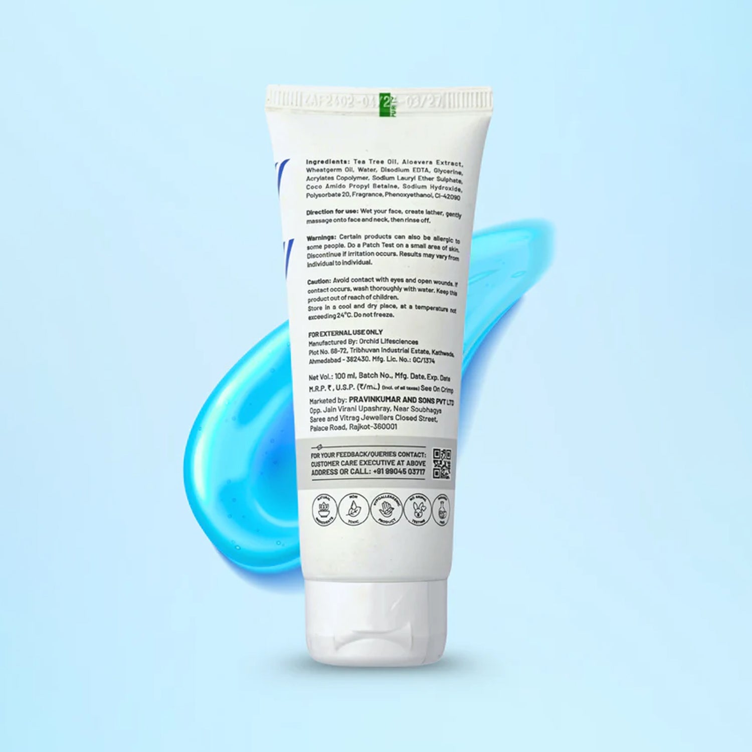 Zequz Aqua Face Wash - (1 Pc / 100ML)