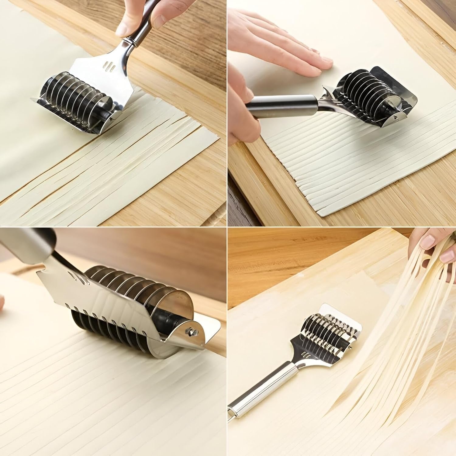 Kitchen tool multi-blade dough cutter roller