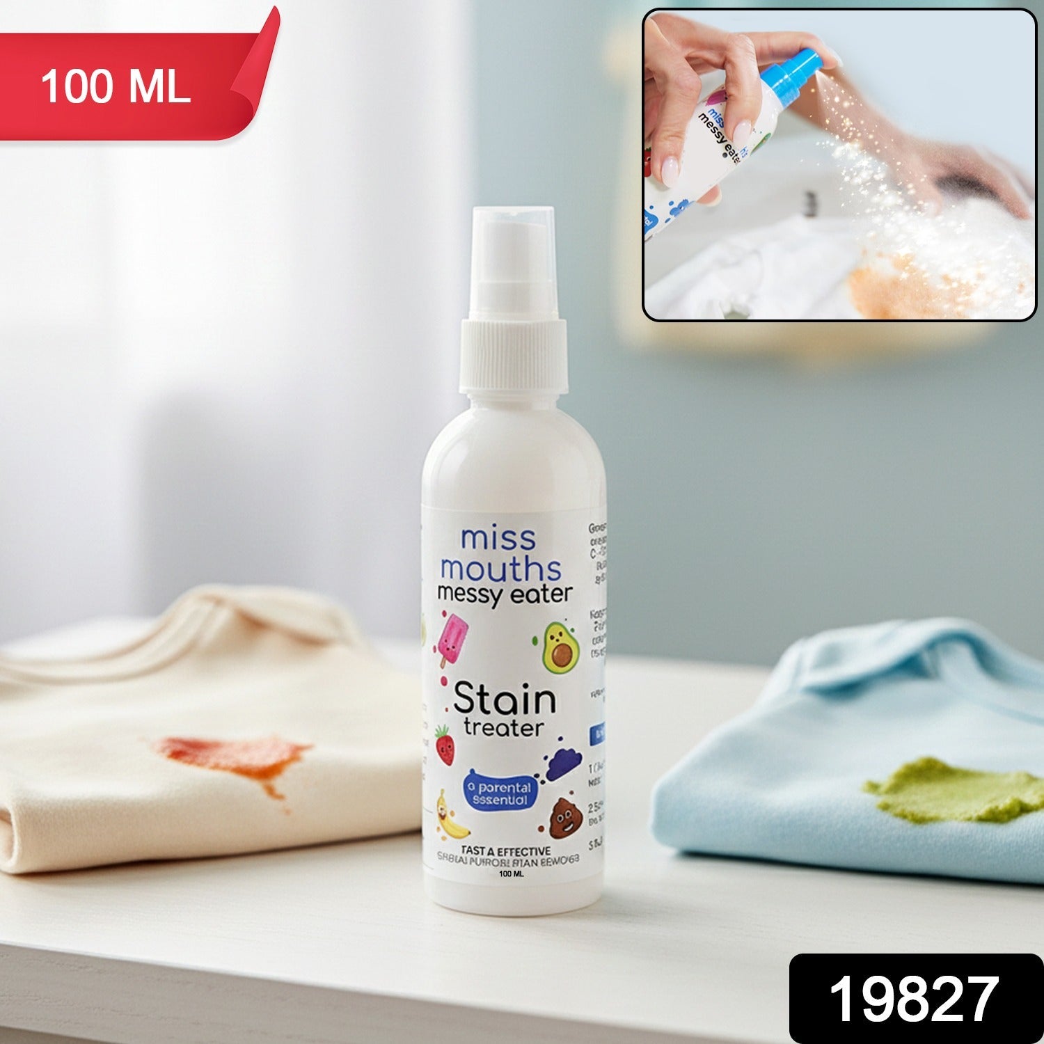 Stain remover spray cleaning clothes