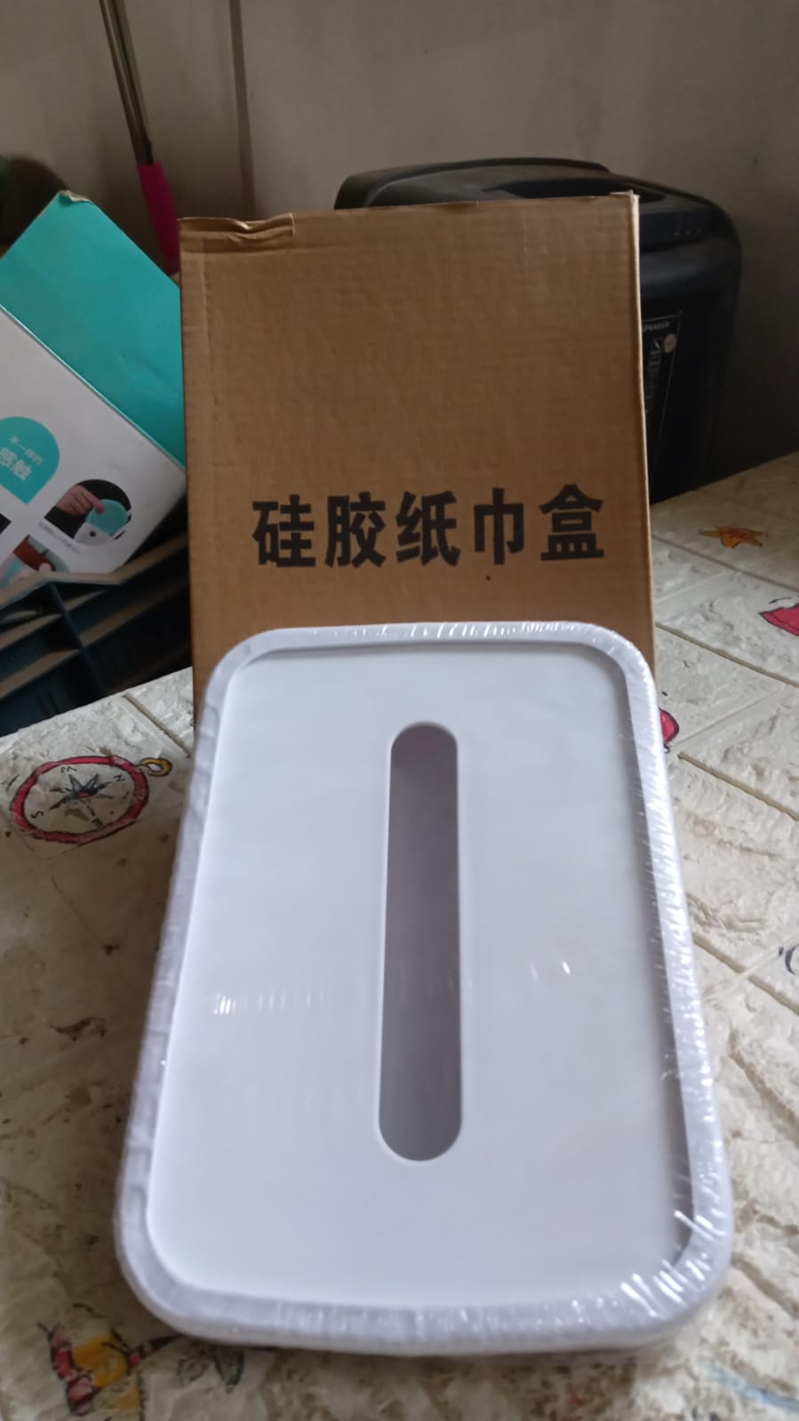 Foldable Silicone Tissue Box Holder for Bathroom & Office