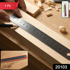 Precision steel measuring ruler 15 cm