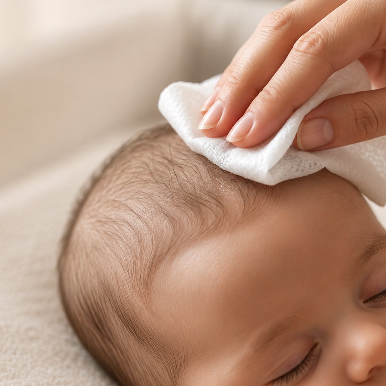 Soft cleansing wipes for babies
