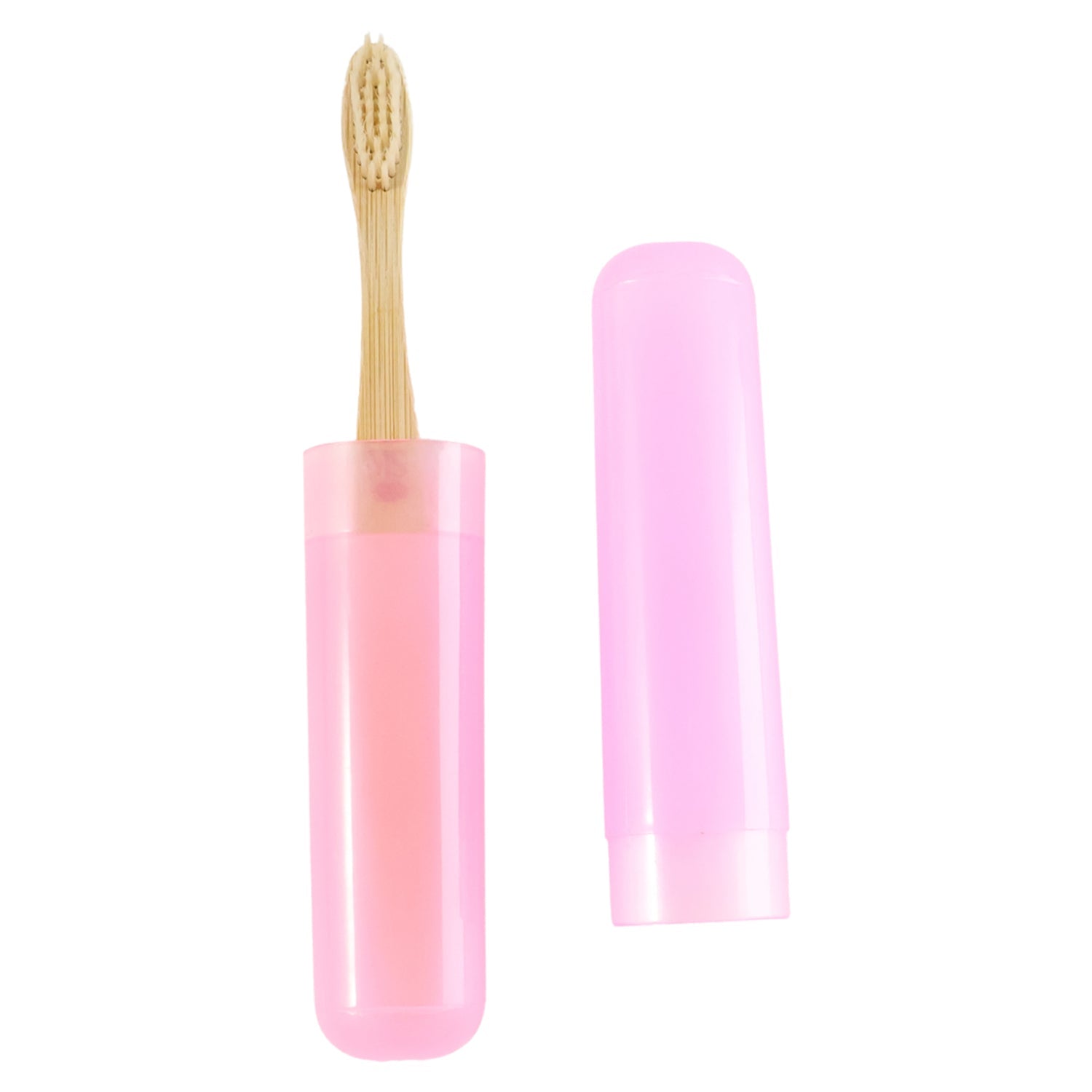 Flexible soft bristles on 2-in-1 toothbrush